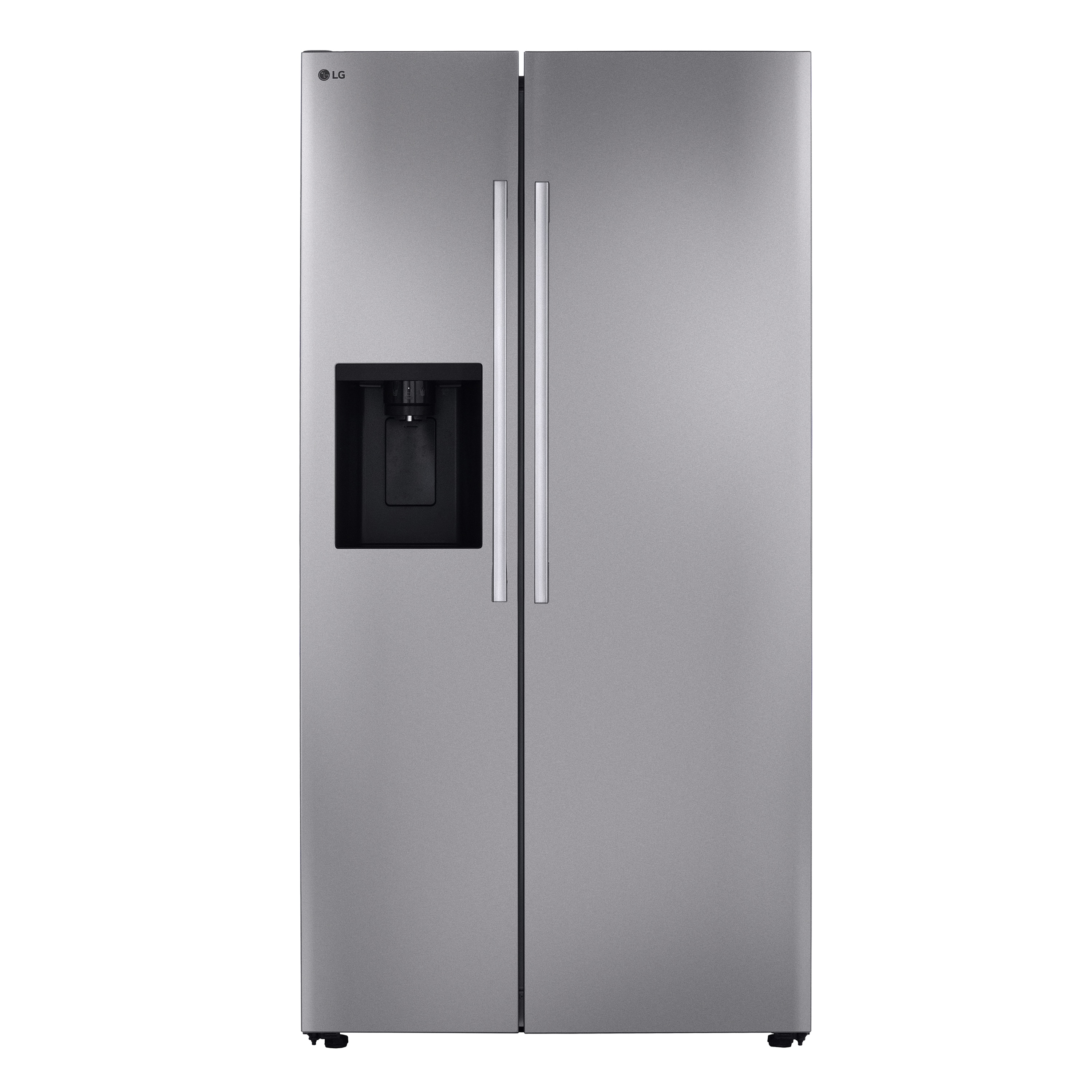 LG 26.6-cu ft Side-by-Side Refrigerator Smart Compatible with Ice Maker ,Water and Ice Dispenser ( PrintProof Stainless Steel ) ENERGY STAR Certified
