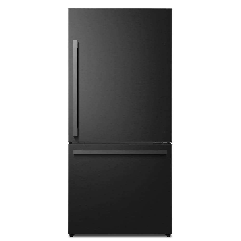 Hisense 17.2-cu ft Counter-Depth Bottom-Freezer Refrigerator Black Metallic Steel ) ENERGY STAR Certified