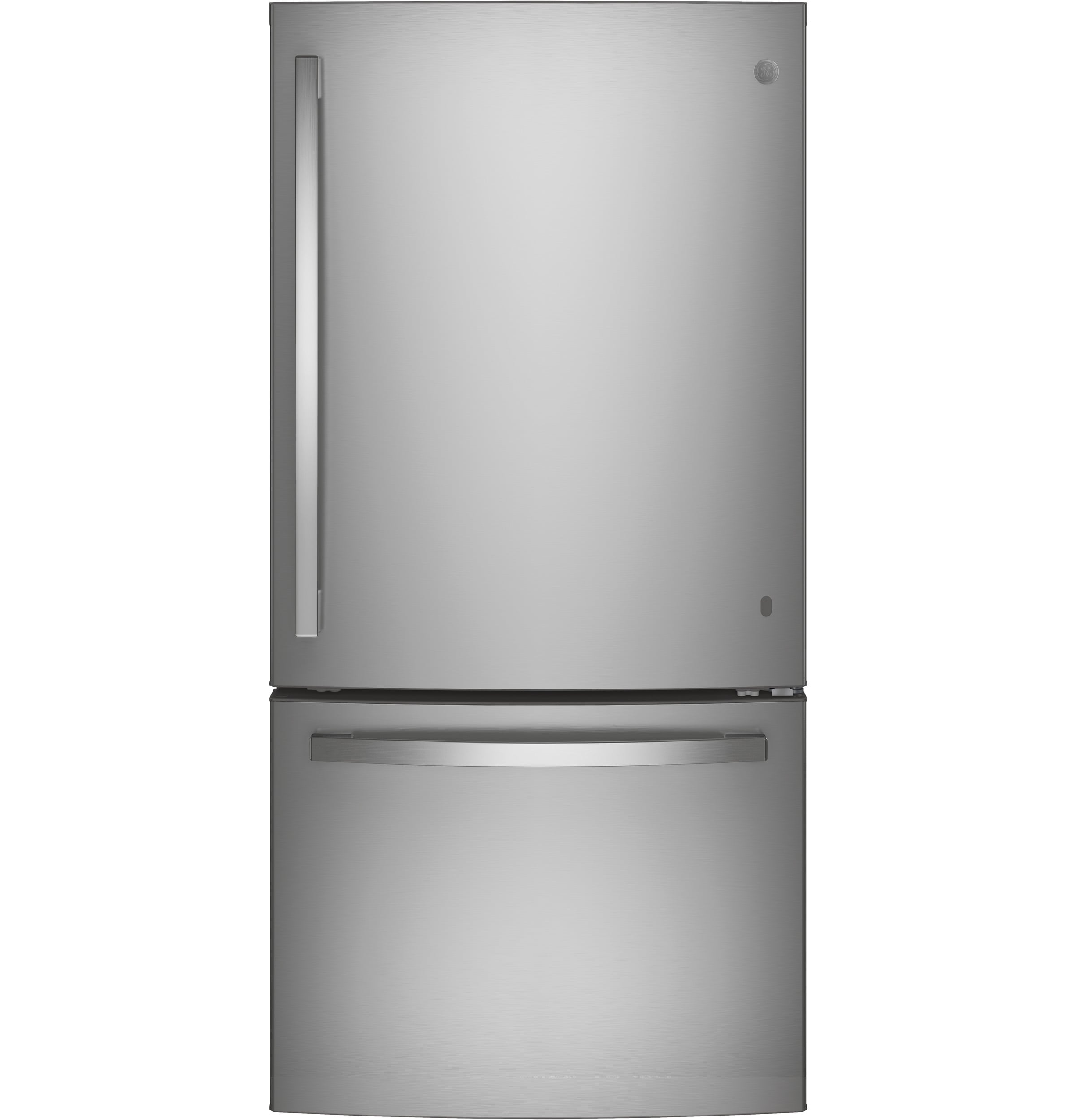 GE 24.9-Cu. Feet Standard-Depth Bottom-Freezer Refrigerator with Ice Maker ( Stainless steel ) ENERGY STAR Certified