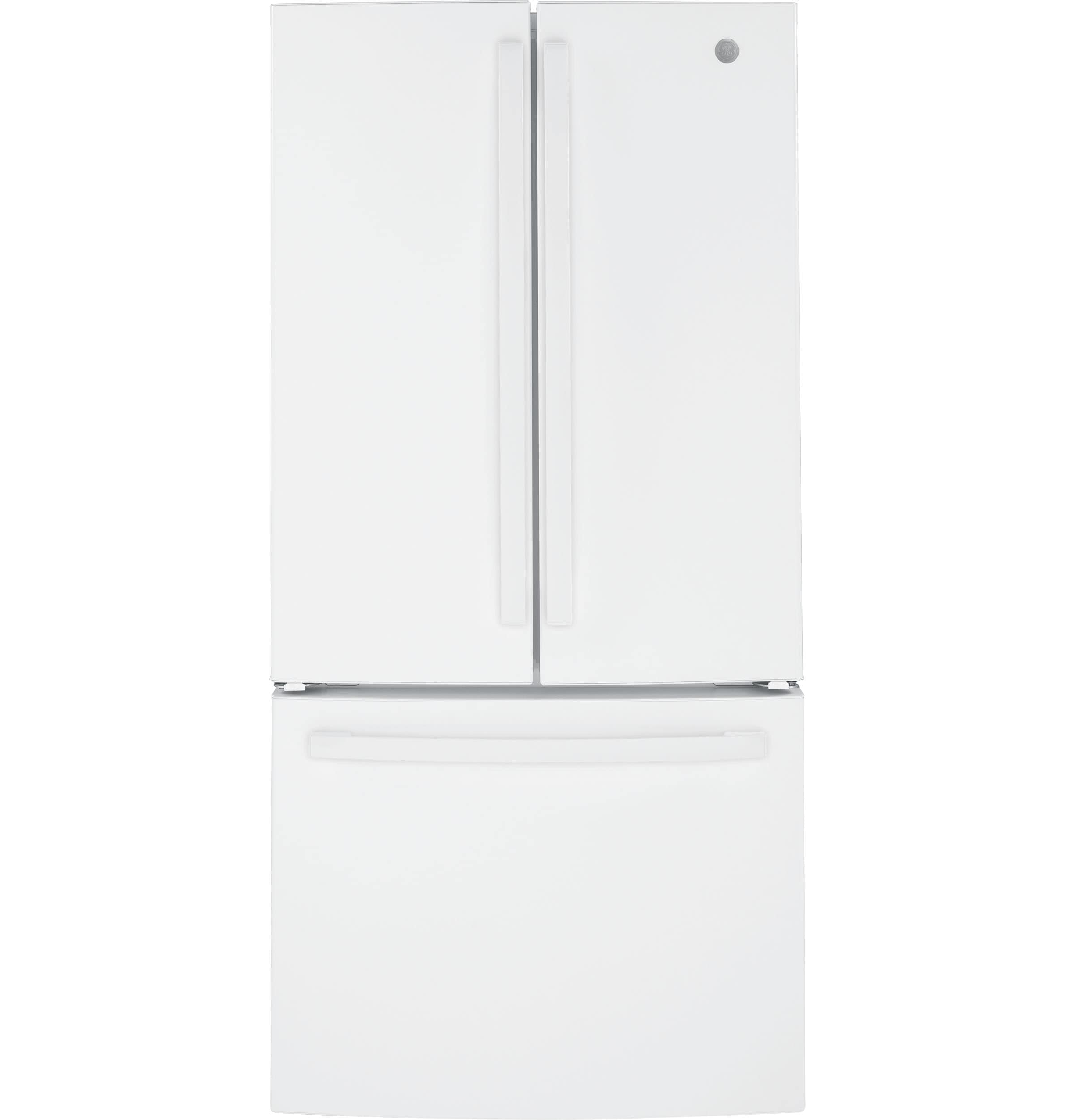 GE Standard-Depth 24.8-cu ft 3 -Door French Door Refrigerator with Ice Maker with Water Dispenser ( White ) ENERGY STAR Certified