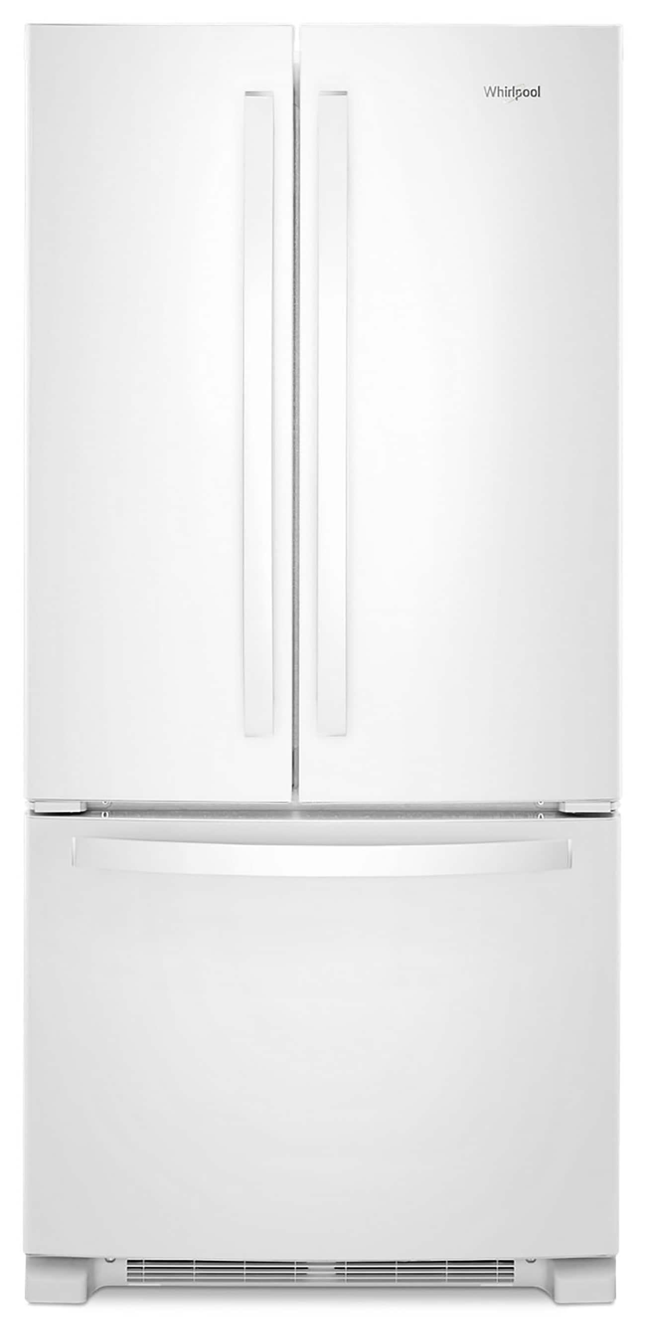 Whirlpool Standard-Depth 22.1-cu ft 3 -Door French Door Refrigerator ( White ) ENERGY STAR Certified
